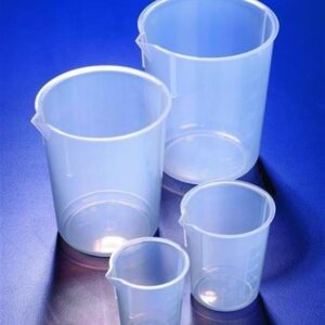 Azlon Beaker Low Form PP 100ml Tapered Moulded Graduations