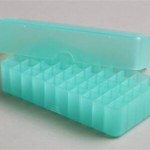 50 Place Polypropylene Storage Box Green for 0.2 -1ml Microtubes