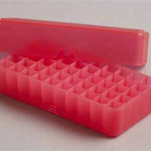 50 Place Polypropylene Storage Box Pink for 0.2 -1ml Microtubes