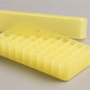50 Place Polypropylene Storage Box Yellow for 0.2 -1ml Microtubes