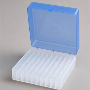 100 Place Freezer Box Blue with Hinged Lid for 0.5-2ml Tubes