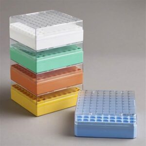 81 Place Polycarbonate Cryo Box fixed rack, 132 x 132. Mixed. Pack of 5
