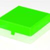 100 Place Freezer Box Neon Green with Hinged Lid for 0.5-2ml Tubes
