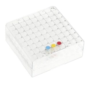 81 Place Polycarbonate Storage Box Clear Base & Lid Pack of 5