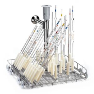 40 position pipette injection washer trolley for drying system