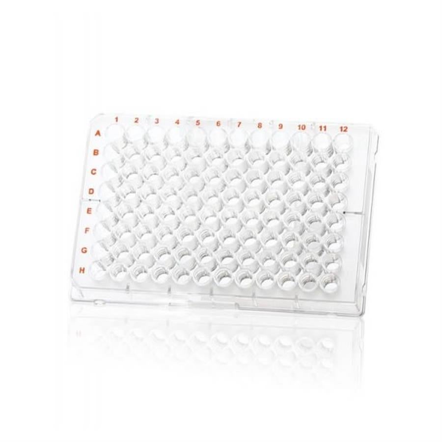 BRANDplates 96 pureGrade S PS transp. F-bottom sterile Pack of 50 pieces