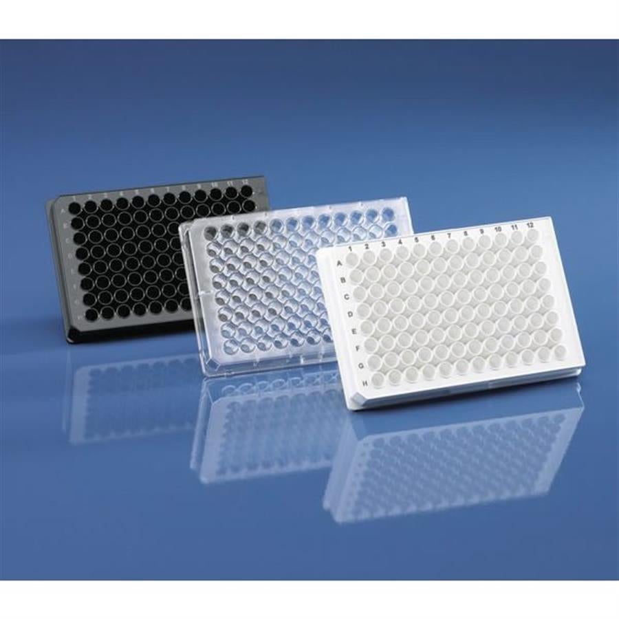 BRANDplates 96 pureGrade S PS black F-bottom sterile Pack of 50 pieces