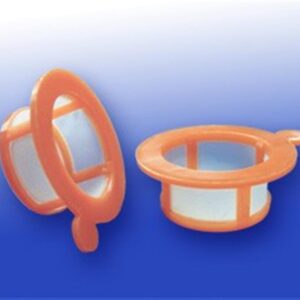 Cell Strainers 70?m Sterile Nylon Mesh PP Frame Orange Pack of 100