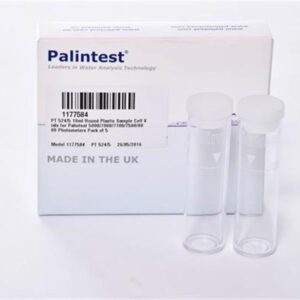 10ml Round Plastic Sample Cell Vials for Palintest Photometers Pack of 5