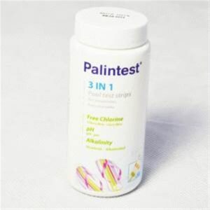 3 in 1 Pool Test Strips Free Chlorine, pH and Alkalinity Pack of 50