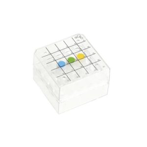 25 Place Polycarbonate Box Clear Pack of 8 for 0.5-2ml Tubes