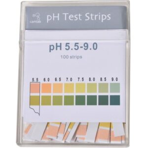 Allschoolabs pH Indicator Test Strips pH 5.5-9.0 Pack of 100