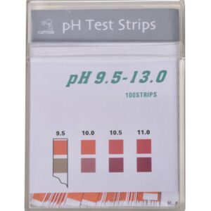 Allschoolabs pH Indicator Test Strips pH 9.5-13.0 Pack of 100