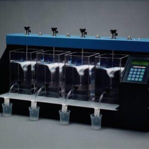 4 Paddle Programmable Jar/Floc Tester with LED,  4 B-Ker2 Square Lab Jars