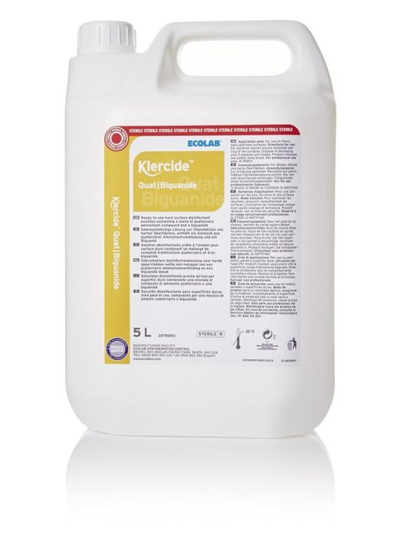 Klercide Quat / Biguanide Concentrate Capped Pack of 4 x 5L