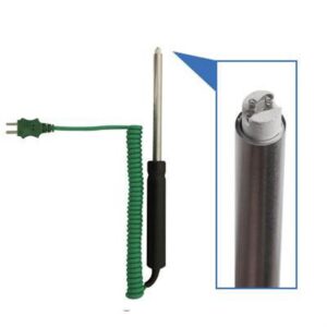 Ceramic Tip Surface Probe 100mm length x 10mm diameter on 1m coiled cable