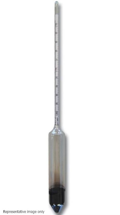 API Scale Hydrometer, ASTM 10H, 89 to 101, 0.1 subdivision, 330mm long