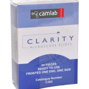 Clarity Microscope Side 0.9-1.1mm thick One Frosted End One Side pk50
