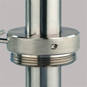 Brass barrel screw joint - Thread R2'' steel fine thread inside