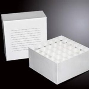36 Place Cardboard Cryo Box for 15ml Tubes with Grid Pack of 5