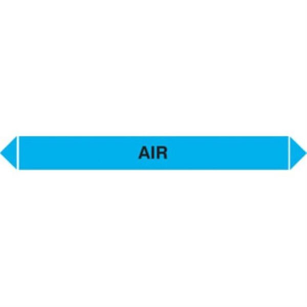 Air pipeline marker, 300mm x 40mm, self adhesive vinyl, pack of 5