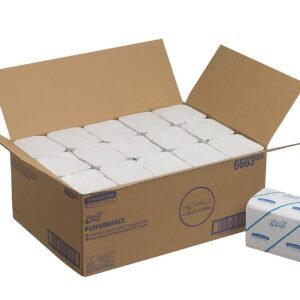 6663 SCOTT  PERFORMANCE Hand Towels - Interfolded/Medium - White - 15 x 212 Sheets