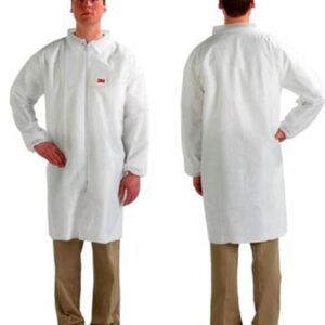 3M 4440 White Lab Coats - Zip Fastener - XL - Pack of 50