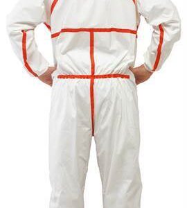 3M 4565 Coverall White & Red Type 4/5/6
