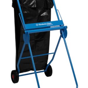 6155 Kimberly-Clark Professional Mobile Stand Wiper Dispenser - Large Roll - Blue