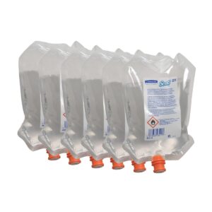 6374 SCOTT  Toilet Seat and Surface Cleaner - Clear - 6 Pouches x 400ml