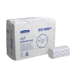 6608 SCOTT  Hand Towels - Interfolded/Small - White - 20 x 180 Sheets