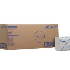 6659 SCOTT  PERFORMANCE Hand Towels - Interfolded/Small - White - 15 x 300 Sheets