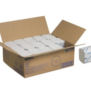 6677 SCOTT  XTRA Hand Towels - Interfolded/Small - White - 15 x 320 Sheets