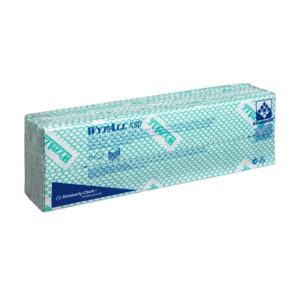 7566 WYPALL X80 Cleaning Cloths - Interfolded, Green - 10 x 25 Sheets