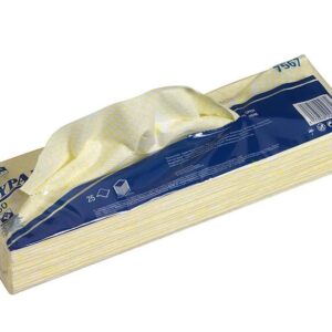 7567 WYPALL X80 Cleaning Cloths - Interfolded, Yellow - 10 x 25 Sheets