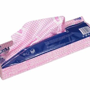 7568 WYPALL X80 Cleaning Cloths - Interfolded, Red - 10 x 25 Sheets