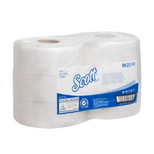 8625 SCOTT  Toilet Tissue Rolls - Maxi Jumbo/350 - White - 6 x 875 Sheets