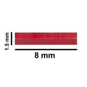 Bel-Art Spinbar Red Stirring Bar Teflon Micro Flea, 8x1.5mm