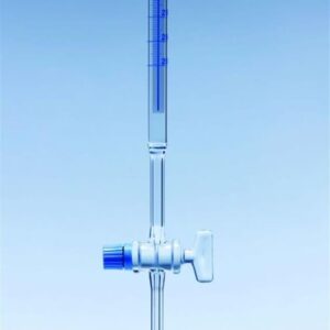 Class AS Glass Burette Glass key 10ml 0.05ml blue 620mm length Shellbach