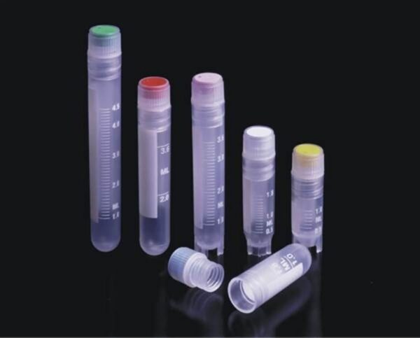 Cryogenic vials, internal thread, silicone seal