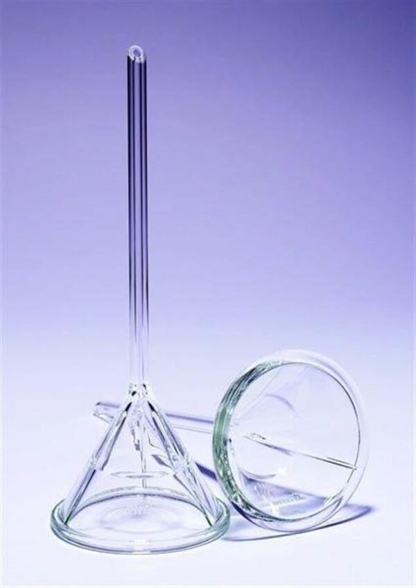 Filter funnels - Long stem ribbed