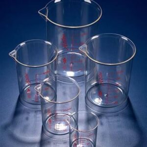 Azlon Beakers transparent with printed graduations - PMP (TPX)