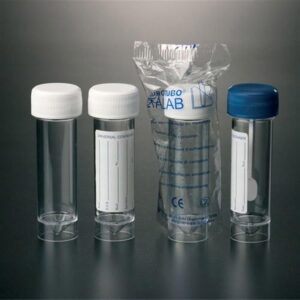 Clear Polystyrene Containers with Screw Caps