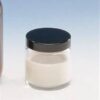 Clear Glass Ointment Jars With Black Plastic Cap
