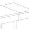 Laminated Filling For Benches With Skirting