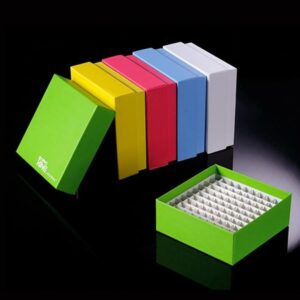 Cardboard Cryo Boxes with plastic dividers- 81 and 100 Place Mixed Colours