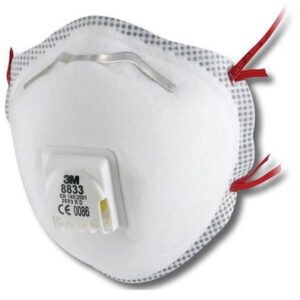 3M 8833 FFP3 Soft Seal Valved Dust/Mist Respirators