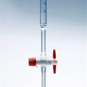 Class B Glass Burettes with PTFE stopcock and Blue graduations