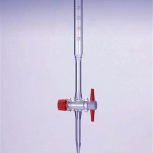Class AS Glass Burettes with PTFE keys and White graduations