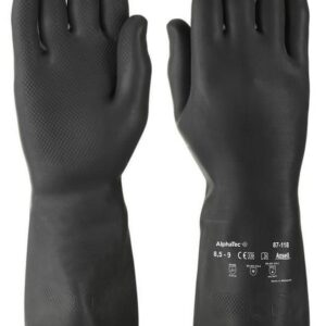 G17K Size 8.5 Gloves Marigold Industrial Black Heavyweight Large Pack of 12
